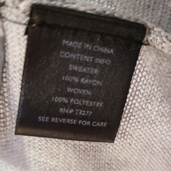 Simply Vera large women's gray dressy cardigan - Picture 2 of 7